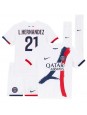 Paris Saint-Germain Lucas Hernandez #21 Dječji Gostujuci Dres kompleti 2025-26 Kratak Rukavima (+ kratke hlače)